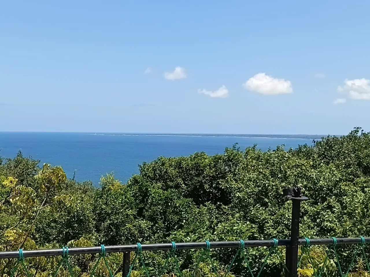 The Indian Ocean seen from a headland above the south coast
