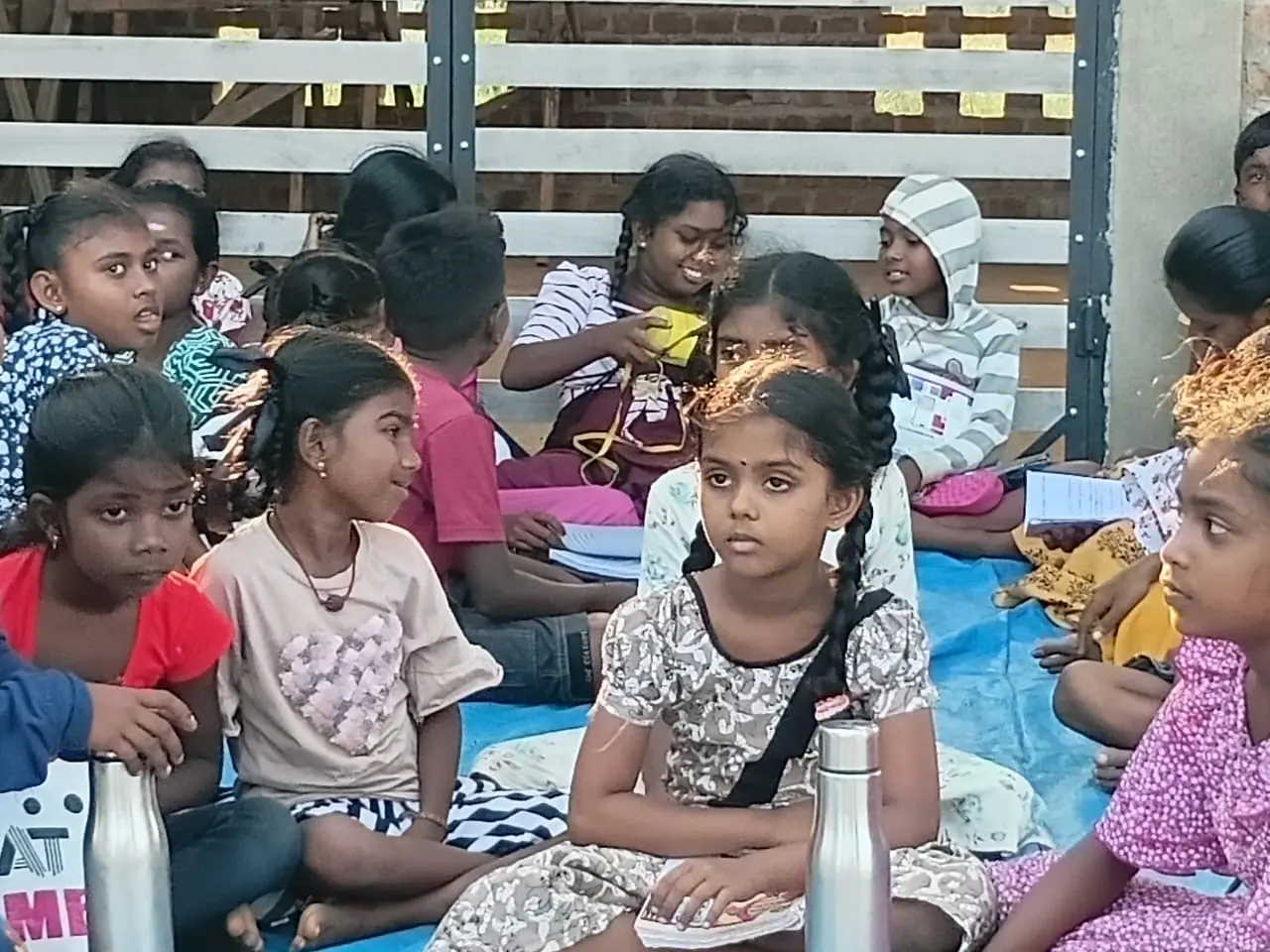 Children of a village community the tours support