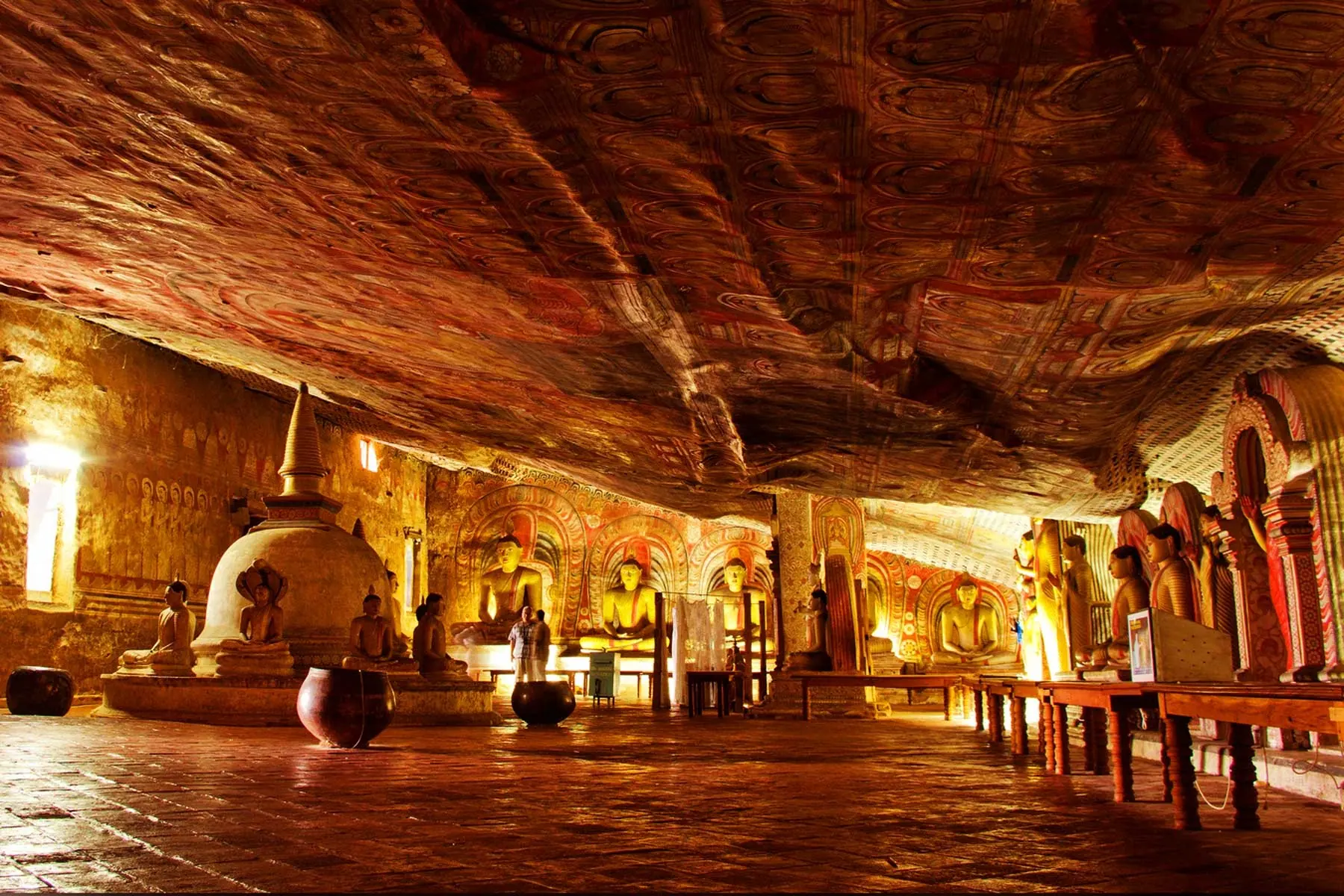 The Golden Temple and Royal Rock Cave Temple complex of Dambulla